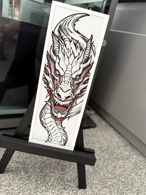 Crimson Fury | Rồng Stylized Hueforge - Image 1