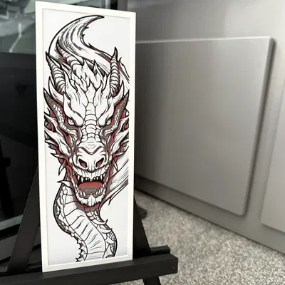 Crimson Fury | Rồng Stylized Hueforge