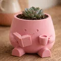 Chậu Trồng Cây Cozy Reader ♡ – Decor Dễ Thương Cho Người Mê Sách - Thumbnail 5