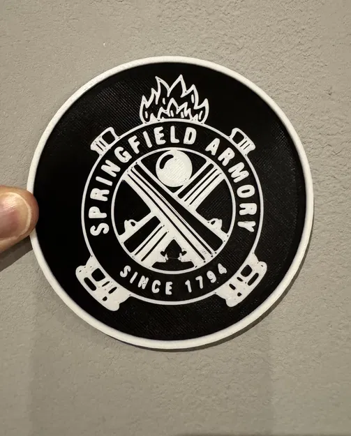 Miếng lót ly kiểu Springfield Armory (Springfield Armory Style Coaster) - Image 2