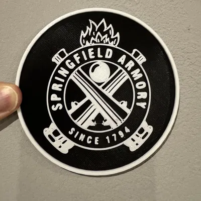 Miếng lót ly kiểu Springfield Armory (Springfield Armory Style Coaster)