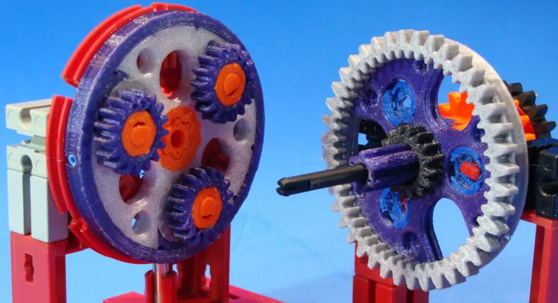 OpenSCAD: Hộp số hành tinh cho fischertechnik (v25) - Image 2