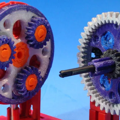 OpenSCAD: Hộp số hành tinh cho fischertechnik (v25)