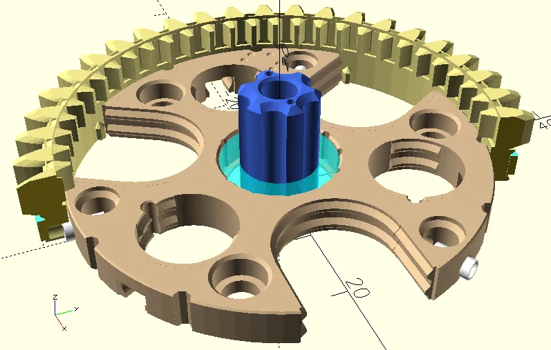 OpenSCAD: Hộp số hành tinh cho fischertechnik (v25) - Image 4
