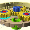OpenSCAD: Hộp số hành tinh cho fischertechnik (v25) - Thumbnail 7