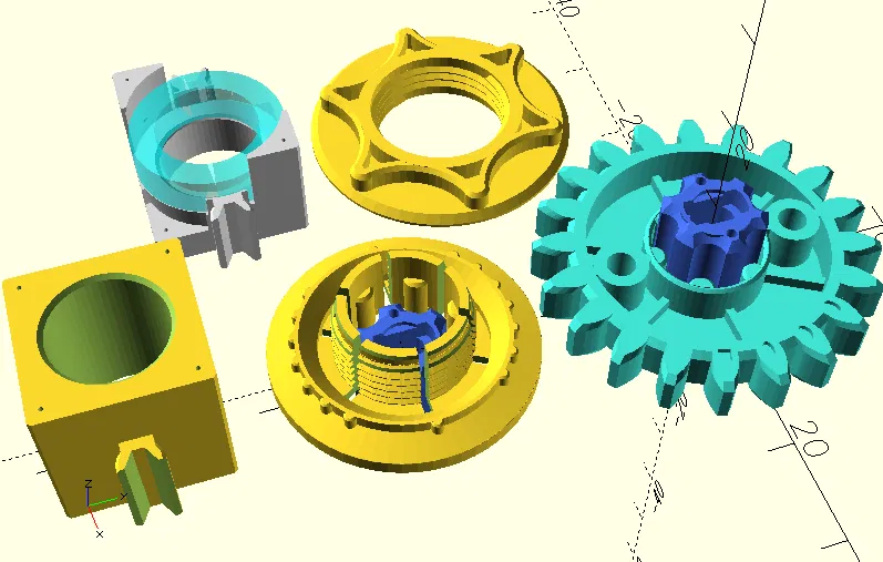 OpenSCAD: Hộp số hành tinh cho fischertechnik (v25) - Image 8