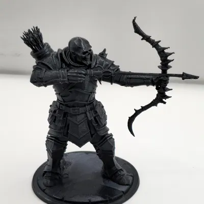 Raven, Skull Archer Figurine – Tượng Cung Thủ Đầu Lâu