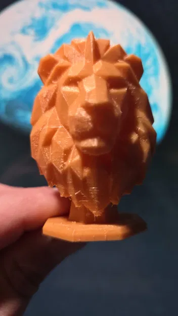 Tượng bán thân sư tử Low-Poly (Geometric Lion) - Image 2