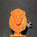 Tượng bán thân sư tử Low-Poly (Geometric Lion) - Thumbnail 3