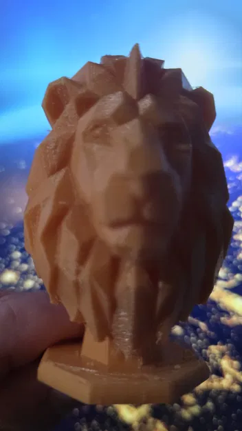 Tượng bán thân sư tử Low-Poly (Geometric Lion) - Image 6