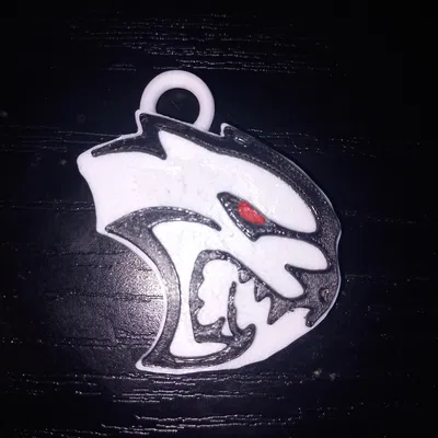 Móc Khóa Logo Dodge SRT - In 3D Nhanh, Tiết Kiệm Vật Liệu