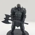 Kael, Skull Axe Warrior Figurine - Thumbnail 2
