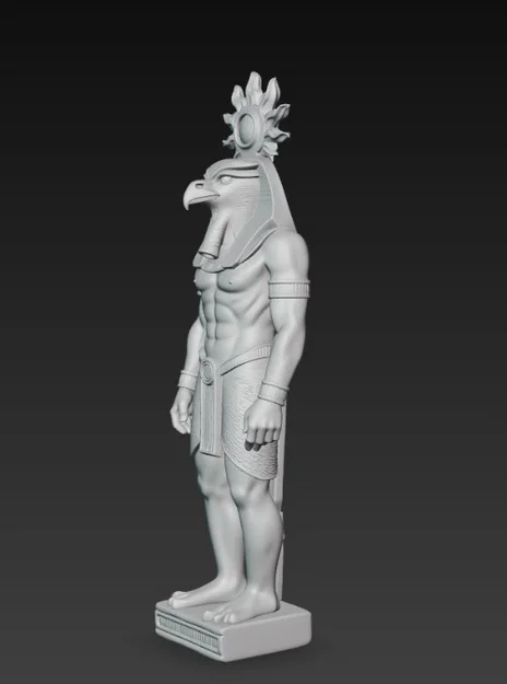 Tượng Thần Ra Ai Cập Cổ Đại - Tượng Thần Mặt Trời 3D - Image 2