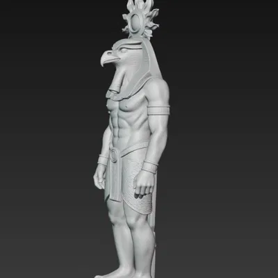 Tượng Thần Ra Ai Cập Cổ Đại - Tượng Thần Mặt Trời 3D