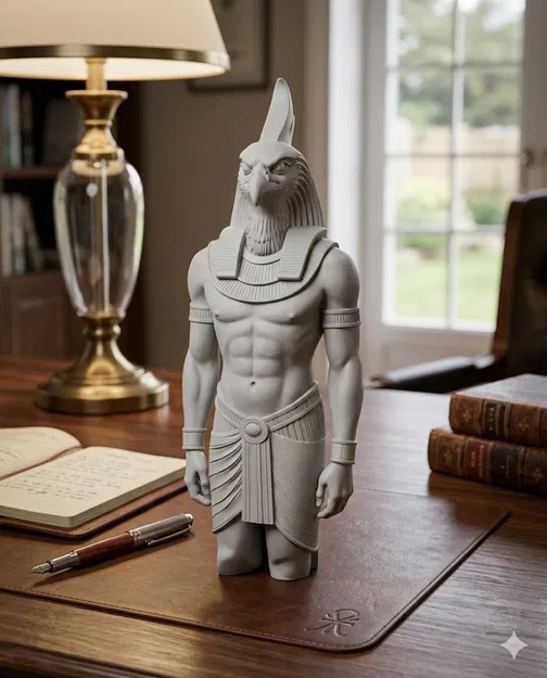 Tượng Thần Ai Cập Cổ Đại Đầu Chim Ưng Độc Đáo - Image 1