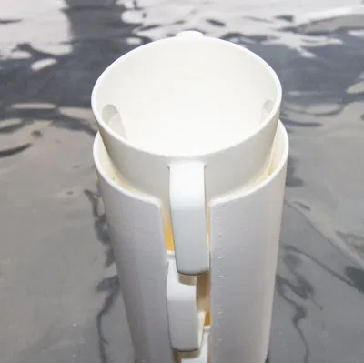 Giá đỡ ly Ikea BÖRJA 3D - Giữ ly và nắp gọn gàng