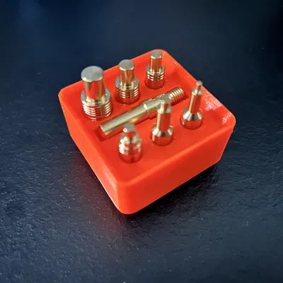 Hộp Gridfinity cho CNC Kitchen heat insert tool Weller