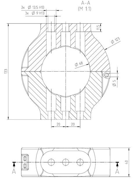 Kẹp ống/Kẹp cáp (Schlauch/Kabelschelle) cho robot FANUC - Image 3