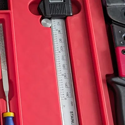 Khay giữ thước kẹp Gridfinity (Gridfinity Caliper Holder)