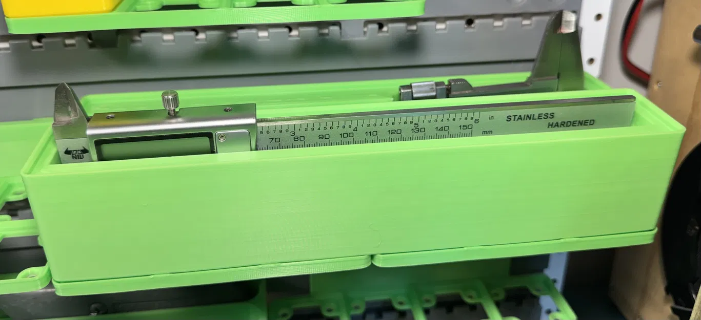 Gridfinity - Remix khay đựng thước kẹp Digital Vernier 6x1x7U - Image 2