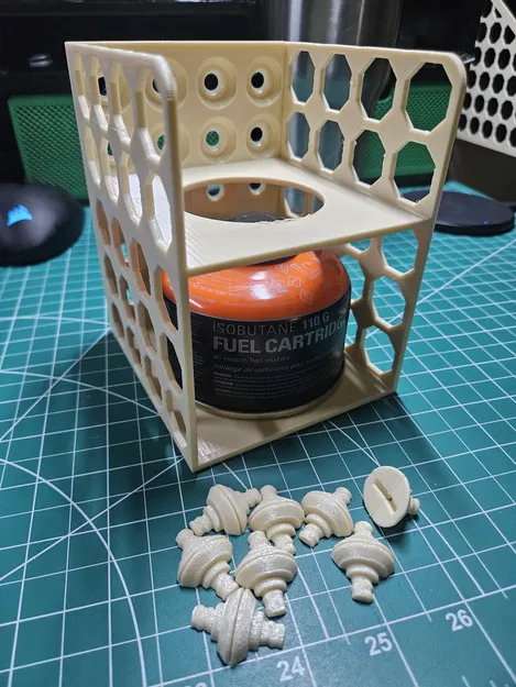 Multiboard - Kệ để lon nhiên liệu bếp ISObutane (2x-110g) - Image 2