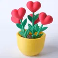 Tượng Chậu Hoa Trái Tim Nở Rộ (Heart Bloom Pot Sculpture) - Thumbnail 2