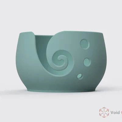 Yarn Bowl Có Khe Cắm Kéo/Kim Đan | Bề Mặt Trơn (Smooth)