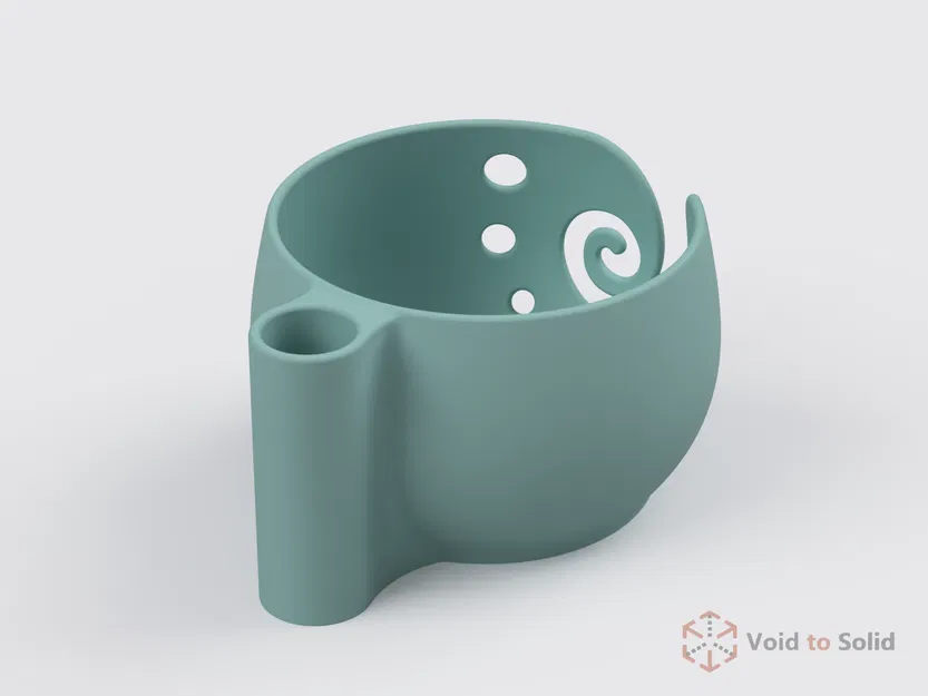 Yarn Bowl Có Khe Cắm Kéo/Kim Đan | Bề Mặt Trơn (Smooth) - Image 3