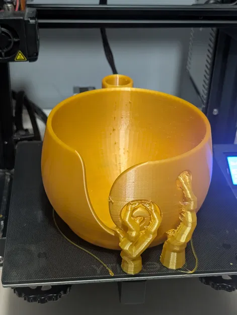 Yarn Bowl Có Khe Cắm Kéo/Kim Đan | Bề Mặt Trơn (Smooth) - Image 4