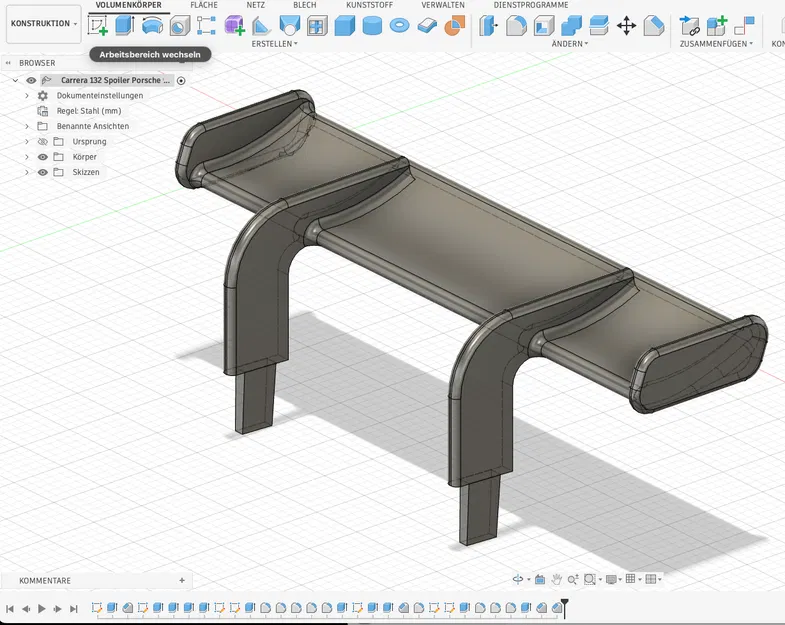 Cánh gió sau Carrera 132 Porsche 911 GT3 R (922) 1:32 Slotcar - Image 4