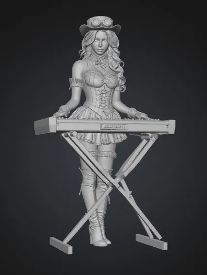 Mô Hình Steampunk Serenade Cô Gái Bên Đàn Piano Đẹp Mê Hoặc - Image 1