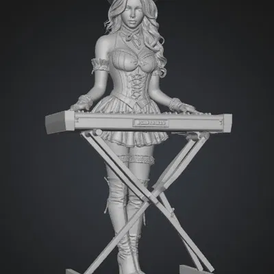 Mô Hình Steampunk Serenade Cô Gái Bên Đàn Piano Đẹp Mê Hoặc