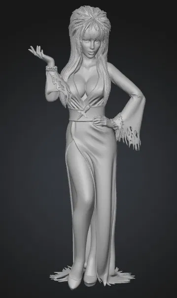 Mô Hình Elvira - Nữ Hoàng Bóng Đêm I (3D Model) - Image 1