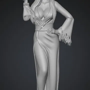 Mô Hình Elvira - Nữ Hoàng Bóng Đêm I (3D Model)