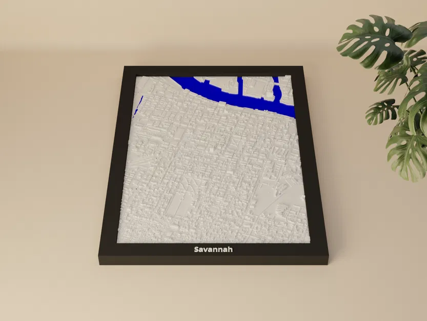 Savannah, United States - Mô hình thu nhỏ 3D - Image 1