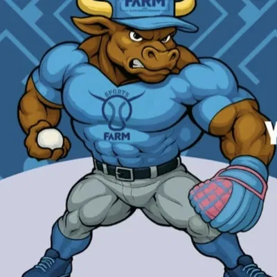 Tượng Bò Tăng Cơ Chơi Baseball 3D - Độc Đáo, Mạnh Mẽ