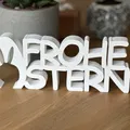Mô Hình Chữ "Frohe Ostern" Trang Trí Lễ Phục Sinh 3D - Thumbnail 1