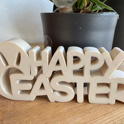 Biển Trang Trí Happy Easter Độc Đáo Cho Bàn Tiệc