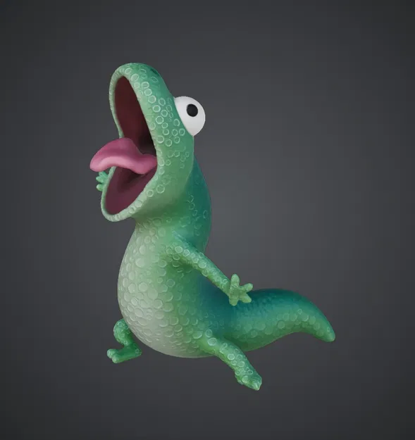 Thằn Lằn La Hét – Bản Texture Bong Bóng Độc Lạ ČR - Image 1