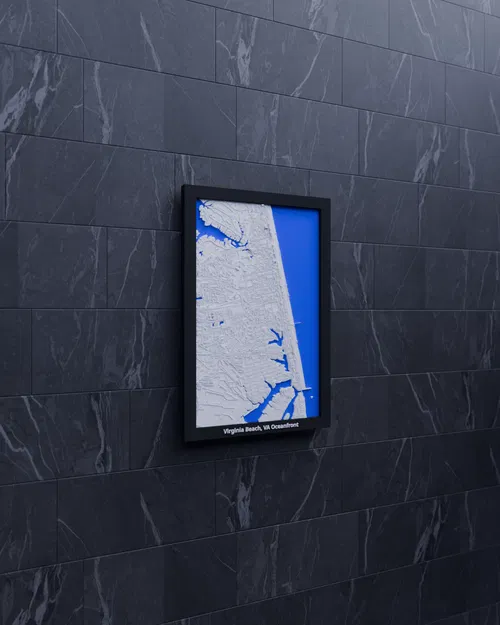 Virginia Beach, VA Oceanfront, United States - 3D Miniature - Image 3