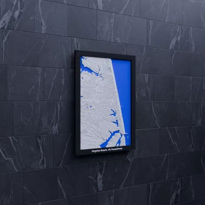 Virginia Beach, VA Oceanfront, United States - 3D Miniature