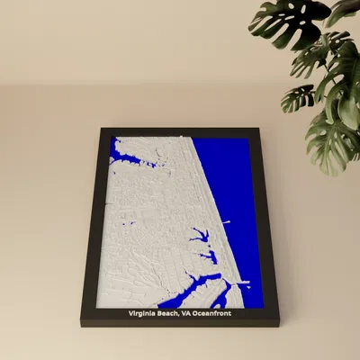 Virginia Beach, VA Oceanfront, United States - 3D Miniature