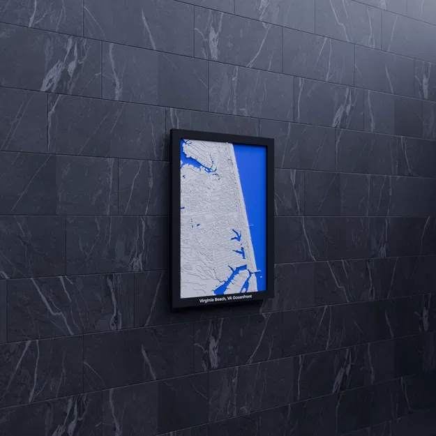 Virginia Beach, VA Oceanfront, United States - 3D Miniature - Image 7