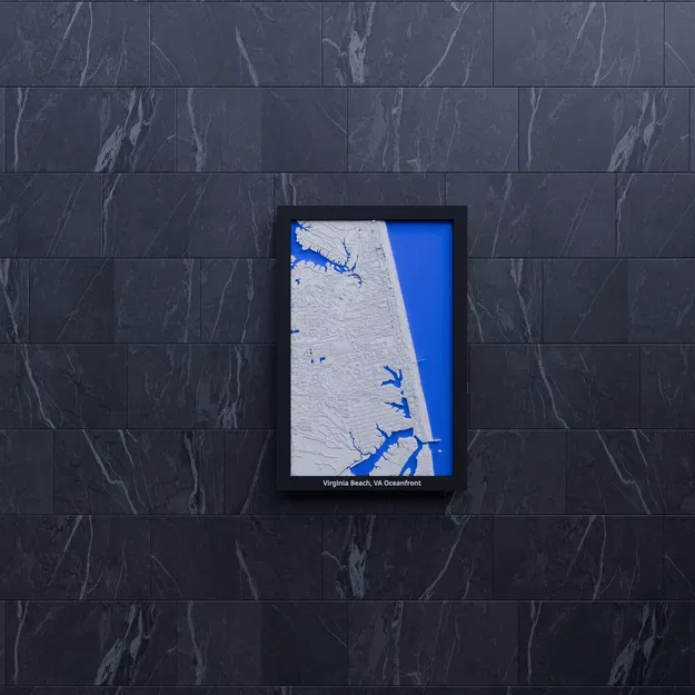 Virginia Beach, VA Oceanfront, United States - 3D Miniature - Image 8