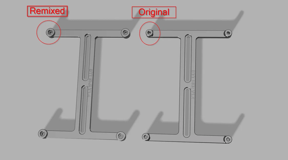 Giá đỡ BTT SKR V1.4 Cải tiến dùng Ốc Lục Giác Nhiệt - Image 1