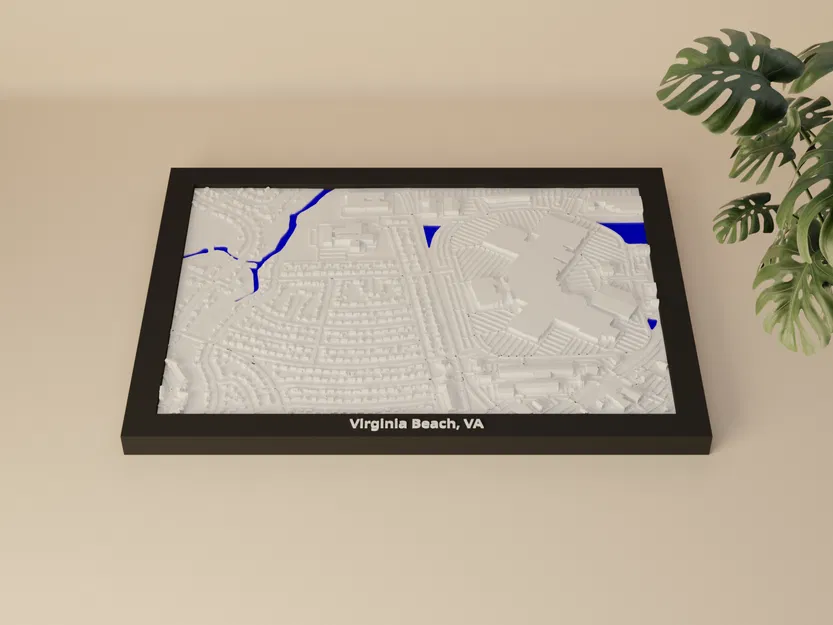 Mô hình thu nhỏ 3D Virginia Beach, VA, Hoa Kỳ - Image 4