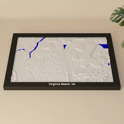 Mô hình thu nhỏ 3D Virginia Beach, VA, Hoa Kỳ