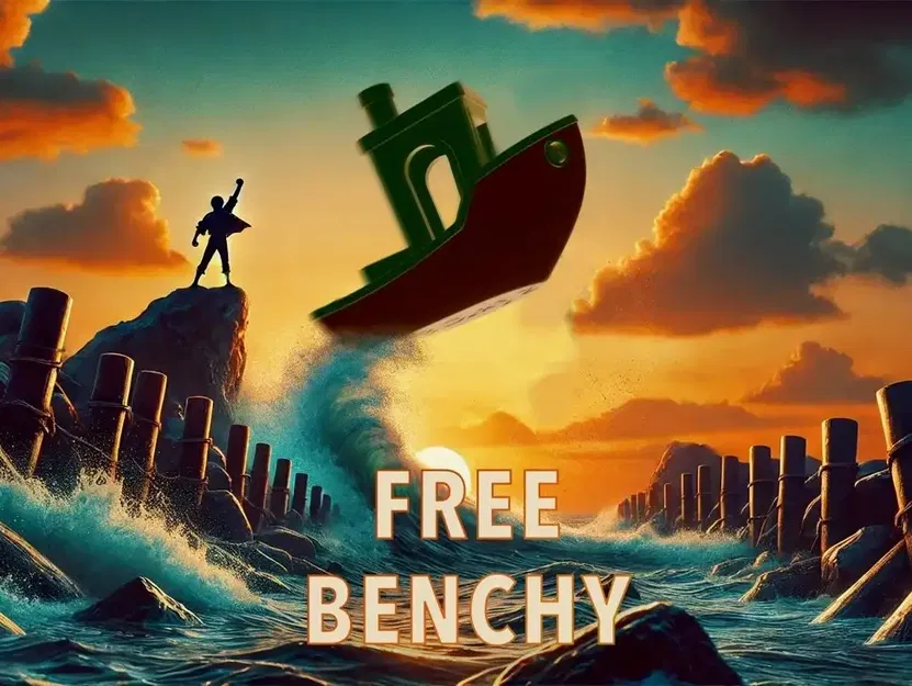 File CAD STEP Public Domain 3DBenchy gốc (CC0) - Image 1