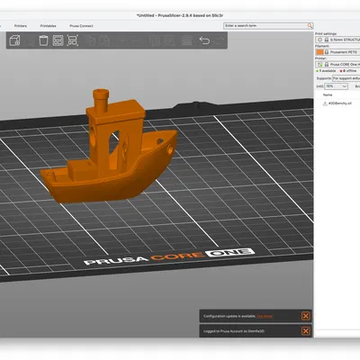 File CAD STEP Public Domain 3DBenchy gốc (CC0)