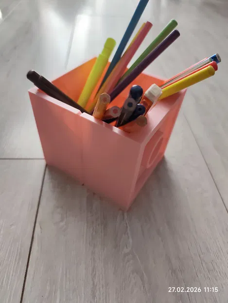 Hộp đựng bút phong cách LEGO (Lego style pen holder) - Image 2